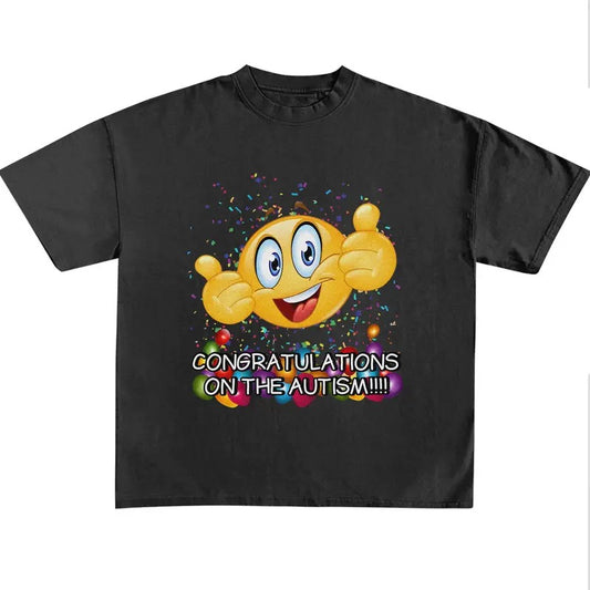 Funny Meme Congrats On The Autism Shirt, Autism Awareness Tee, Support Gift, Perfect Autism Advocate Shirt, Vintage Humor, Unisex Classic Tee