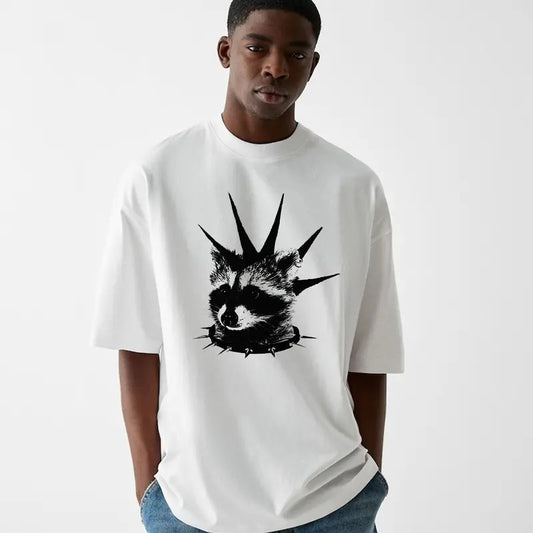 Funny Meme Raccoon Shirt, Sarcastic Raccoon Merch, Unisex Mental Health Shirt, Gift For Opossum Lover, Retro Trendy Unisex Classic Cotton Gift