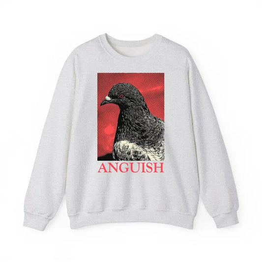 Funny Meme Shirt, Anguish Pigeon Vintage Sweatshirt, Vintage Quote Merch, Animal Meme Funny Outfit, Retro 90s Unisex Comfort Gift