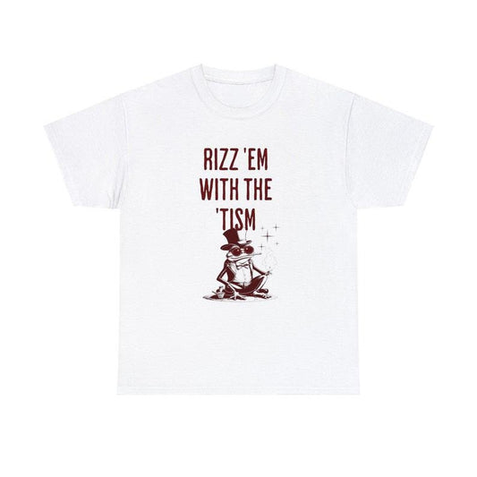Funny Meme Shirt, Rizz Em with The Tism Tee, Gift Unisex T-Shirtstyle{n002}2