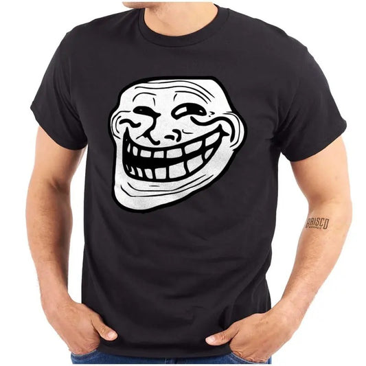 Funny Meme Shirt, Troll Face Original Meme Smile Mad Graphic T Shirt Casual Classic