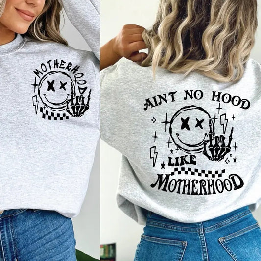 Funny Mom Shirt, Ain't No Hood Like Motherhood Funny Mothers Day Trendy Mom Shirt, Sarcastic Retro Shirt