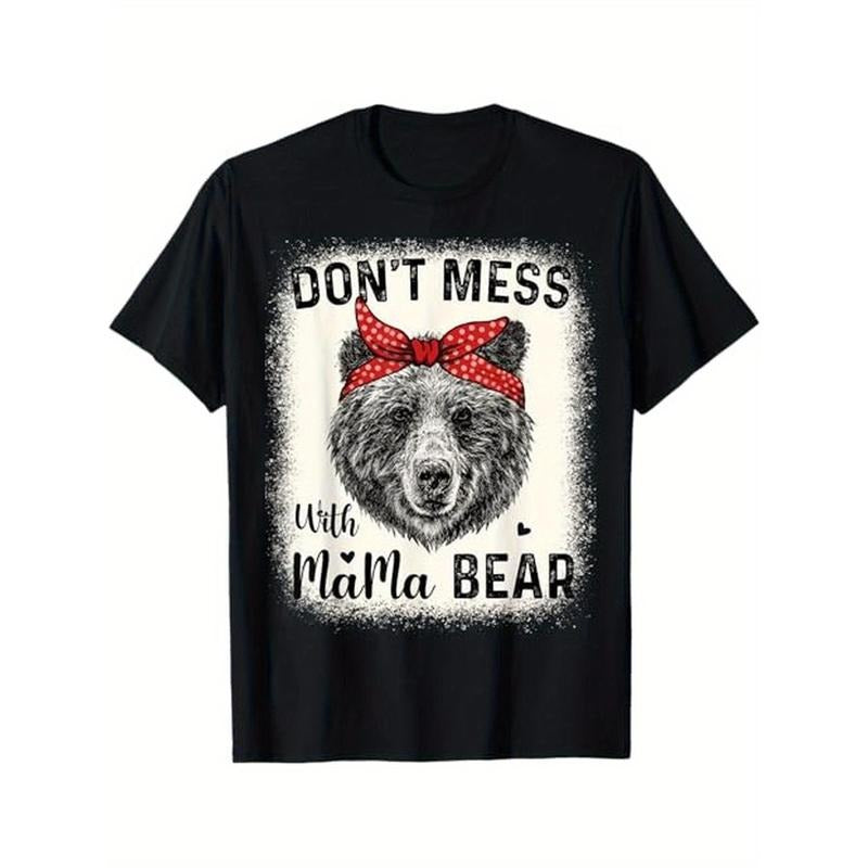 [Funny Mom T-Shirt] Funny Mom Bleached Mothers Day T-Shirt - 100% Cotton, S-XXXL, Black - Halloween Thanksgiving Christmas Gift Made in USA