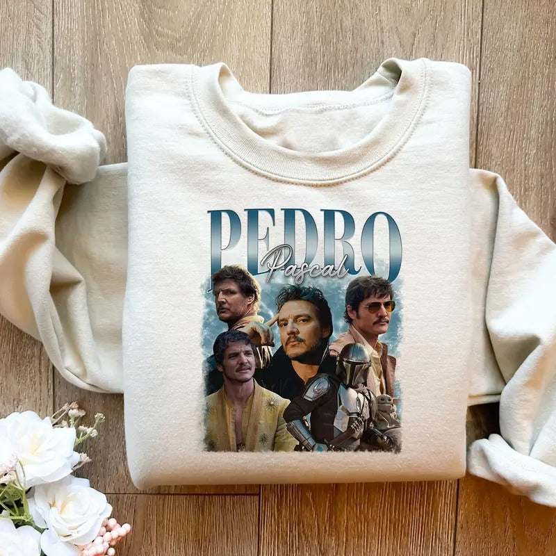 Funny Pedro Pascall Tshirt Sweatshirt, Retro Funny Pedroo Shirt, Fans Gift, 90s Tv Series, Gifts For Friends, Unisex Sweater Pullover Tee