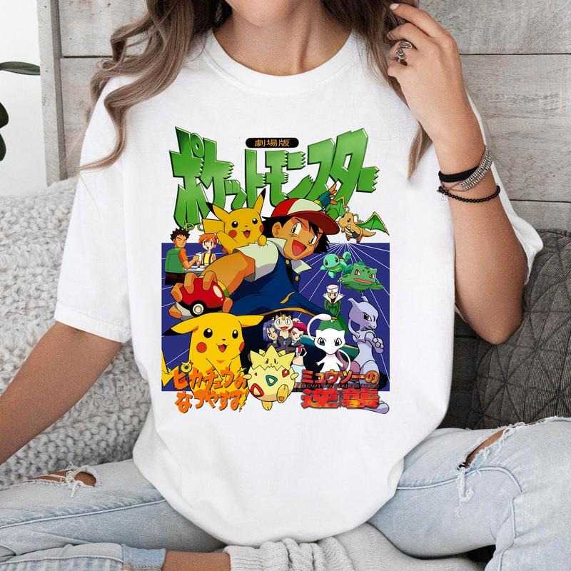 Funny Pokemon Poster Tshirt Crewneck Hoodie Comfort Cotton