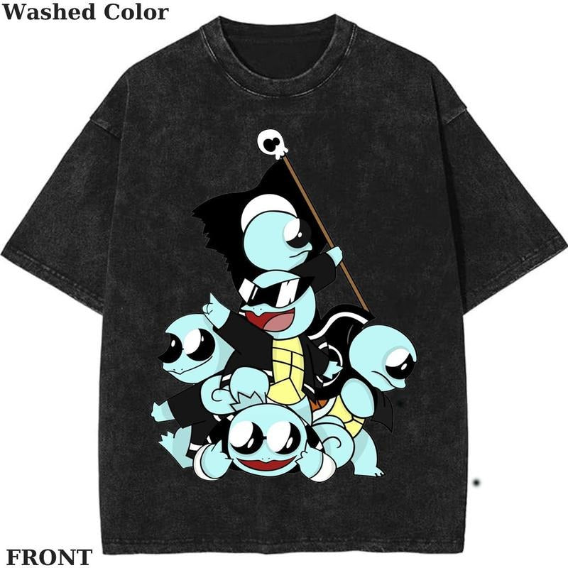 Funny Pokemon Squirtle Squad Team Vintage Graphic T-Shirt, Water shirts, Pokemon Shirt, Pokemon Gym Shirt, Unisex T-Shirt, Gift For Men Women