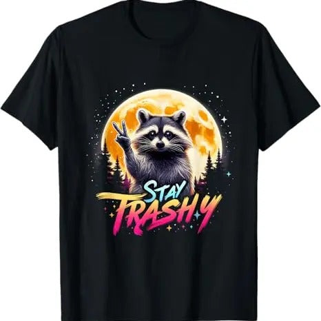 Funny Raccoon Shirt, Funny Raccoons Opossums Squad Team Trash T-Shirt For Men - Available from size S to 5XL Vintage Raccoon