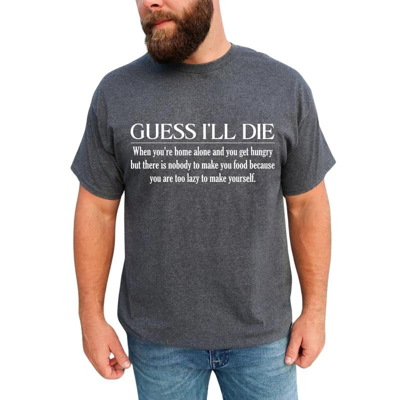 Funny Sarcastic Graphic Tee, Funny Definition Menswear, Hungry But Lazy T-shirt For Men, Funny Lazy Shirt, Gift For Him