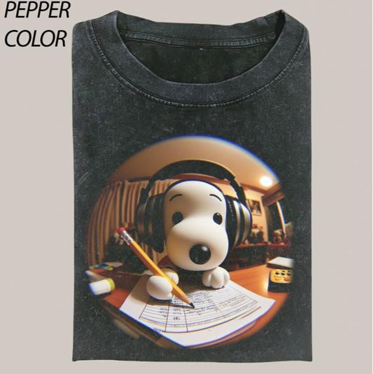 Funny Study Dog Comfort Colors T-shirt, Vintage Cartoon Movie Graphic Tee, Gift For Boyfriend, Unisex T-shirt Menswear Top Streetwear