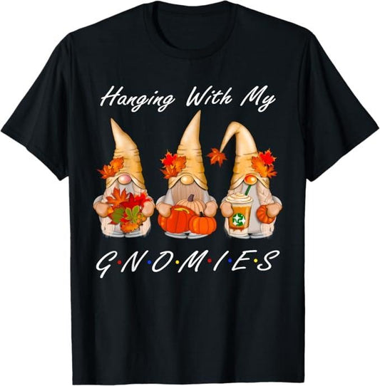 Funny Thanksgiving Shirts, Funny Thanksgiving Shirts for Women Gnome - Gnomies Lover T-Shirt - Menswear Top