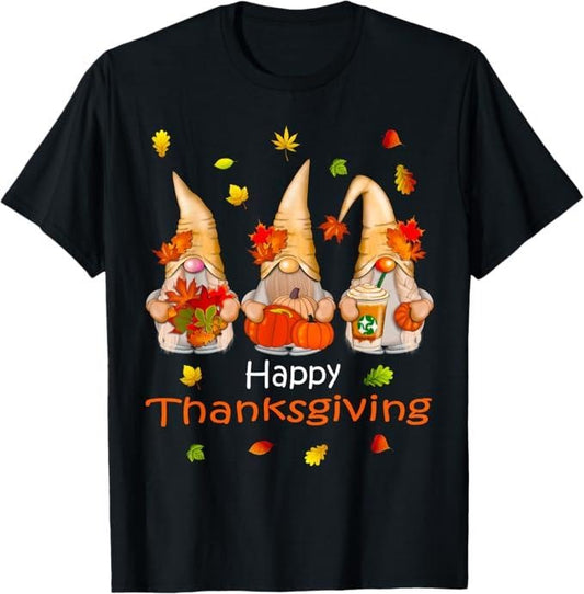 Funny Thanksgiving Shirts, Funny Thanksgiving Shirts for Women Gnome - Gnomies Lover T-Shirt - Menswear Topstyle{n002}2