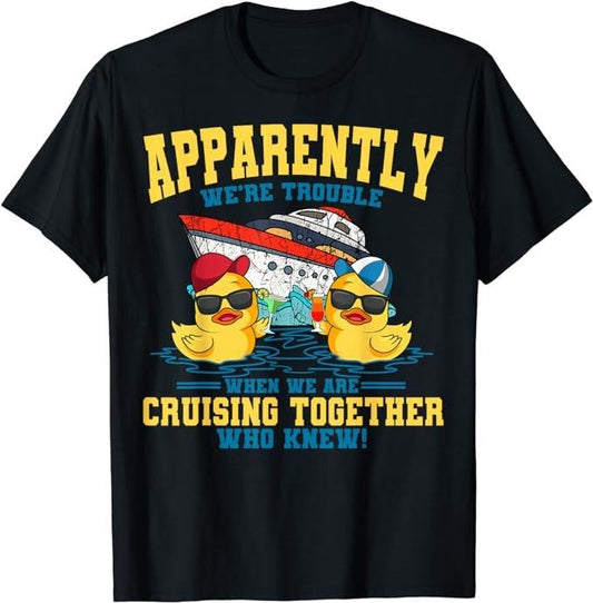 Funny Vacation Shirt, Cruising Vacation Together Tourist Cruise Ship Passenger T-Shirt Menswear Casual Cotton