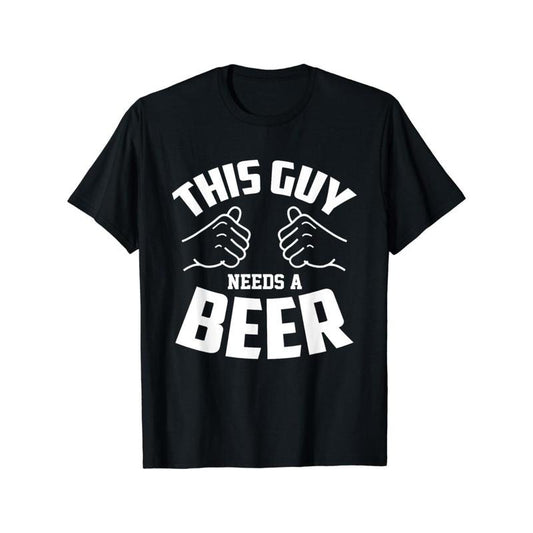 Funny people need beer, T-shirts for wine lovers, soft and comfortable street fashion casual summer T-shirts, round neck short sleeve men's T-shirts made in usa