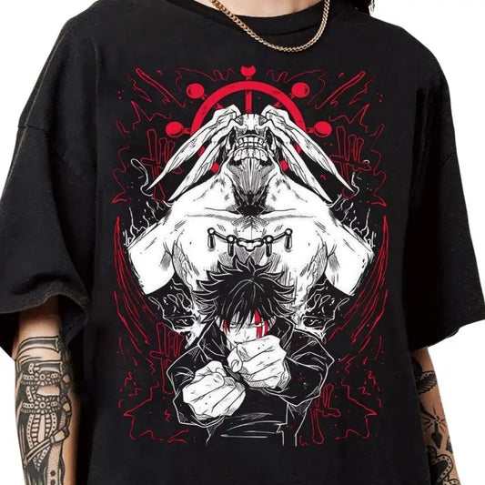 Fushiguro Megumi Anime Shirt, Anime Lover Shirt Cotton Crew Neck Anime Megumi Gift Men and Women T-shirt