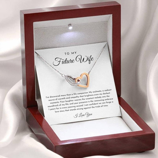 Future Wife Heart Necklace, Engagement Gift For Her, Proposal Gift, Future Wife Valentine Gift, Love Necklace With Message Card, Gift For Her, Necklace With Gift Box, Valentines Presents, Jewelry Box, Gifts For Valentines Day
