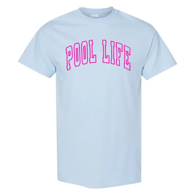 GILDAN - Pool Life Pink PUFF T-Shirt