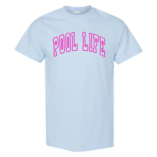 GILDAN - Pool Life Pink PUFF T-Shirt