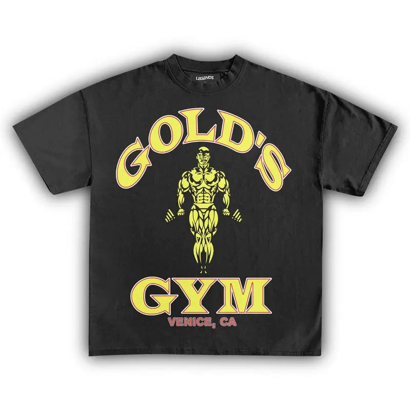 GOLD'S GYM VENICE BEACH VINTAGE TEE_1  Tshirt Streetwear Tshirt Streetwear