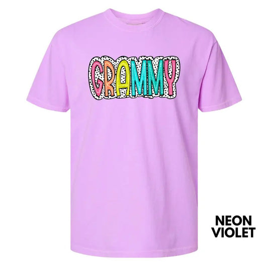 GRAMMY Neon Spotted Comfort Colors T-Shirt