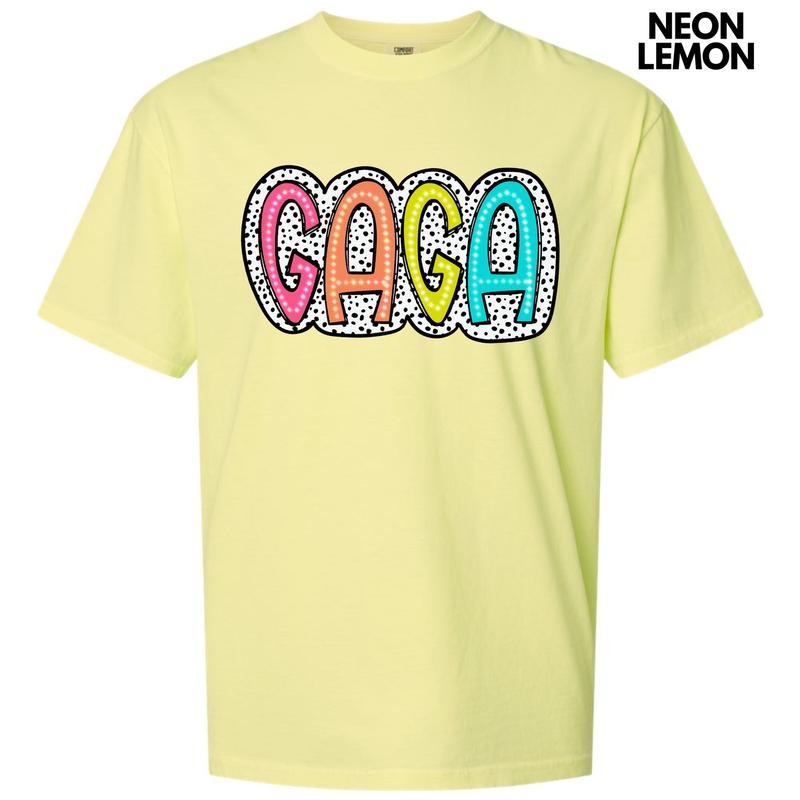 Gaga Neon Spotted Comfort Colors T-Shirt 'NLB'