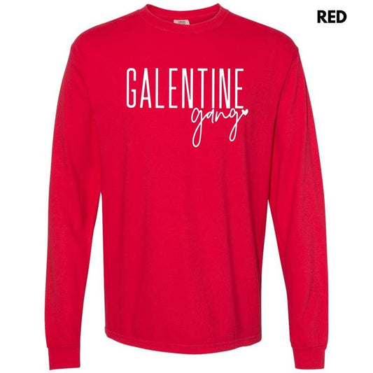 Galentine Gang Long Sleeve Comfort Colors T-Shirt