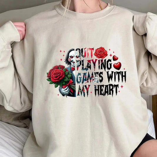 Galentine's Gang Crewneck Sweatshirts, Valentine's Day Movies Hoodies, Valentine Graphic Tee