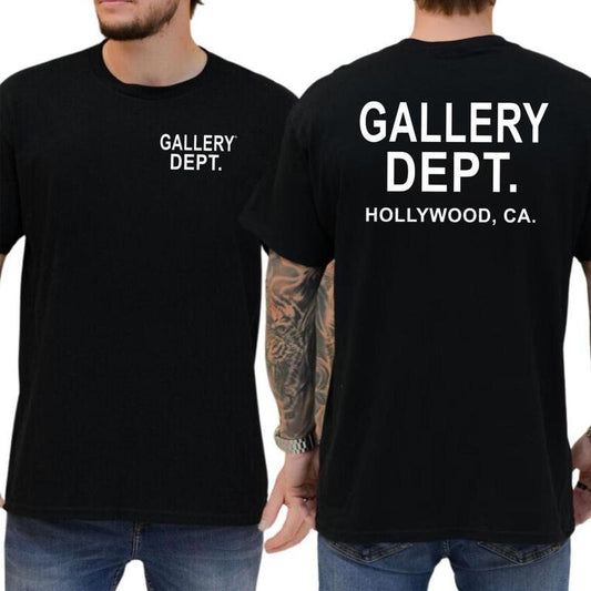Gallery Dept 2 Sides T-shirt, Casual Graphic Tee, Menswear Comfort Cotton, Full Color Range, Gift for Men for Woman, Casual Top for Unisex