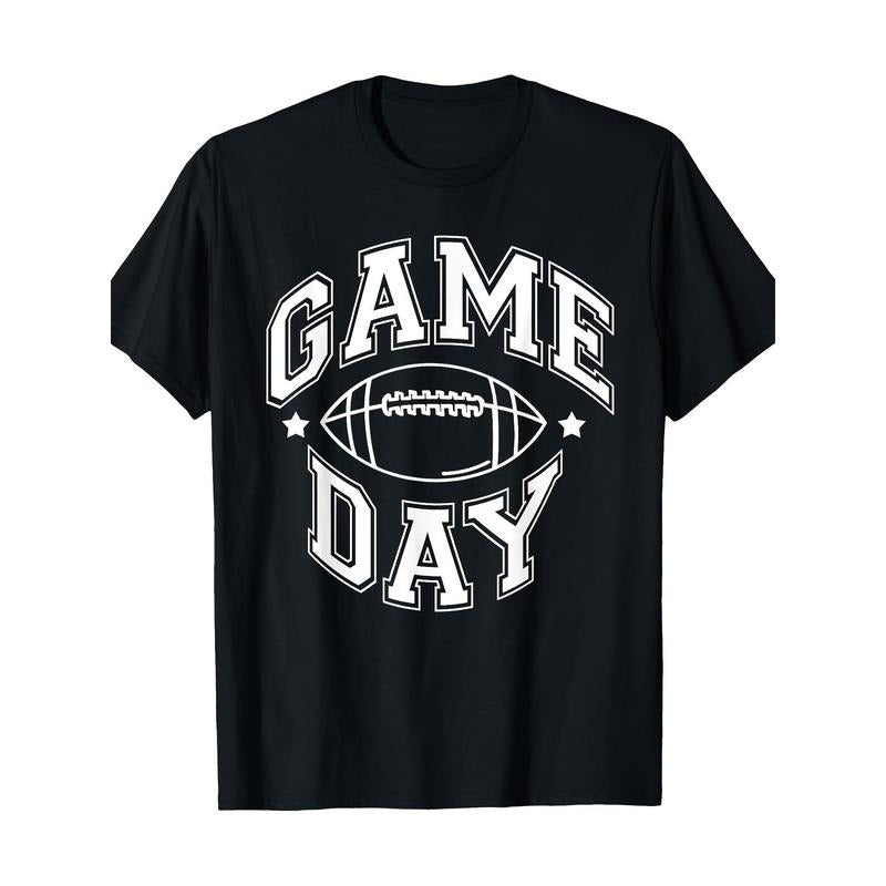 Game Day Football season Fun Men Women Team Sports Retro T-shirt, men's T-shirt Made in USA