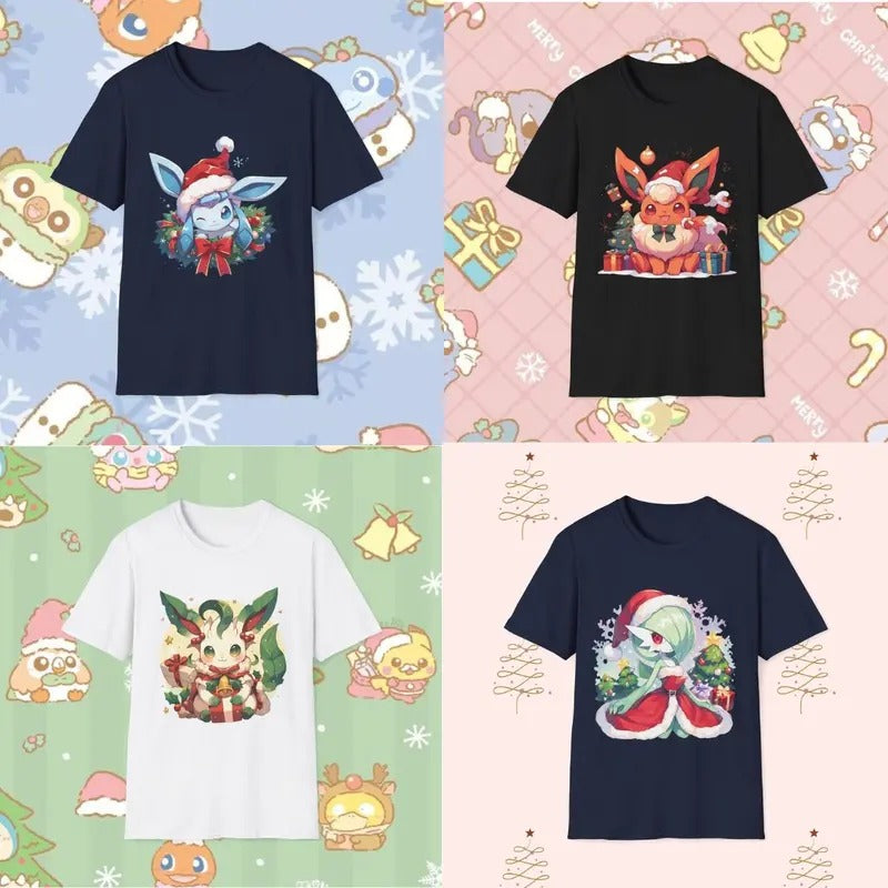 Gardevoir - Flareon - LeaFeon - Gardevoir Pokemon Christmas Shirt, Pokemon Shirt, Anime Shirt, Christmas Shirt, Graphic Tees, Gift For Fan, Menswear Top, Womenswear