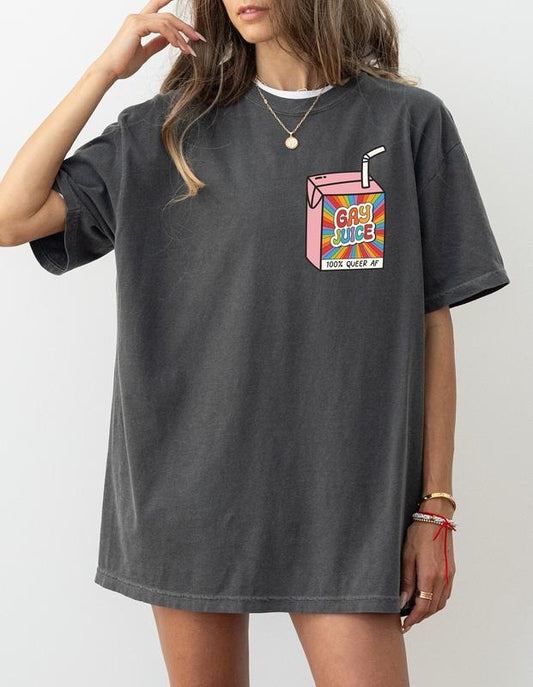 Gay Juice T Shirt Hoodie Sweater Gay Pride T-shirt Lesbian Queer Gift LGBTQia Shirt For Pride Month Funny Gay Pride Shirt Lesbian Tshirt