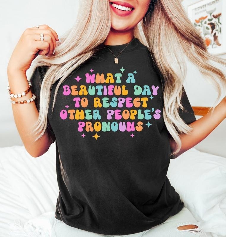 Gay Pride Shirt, LGBTQ Shirt, LGBTQ Support Shirt, Pronouns Shirt, LGBTQ Ally T shirt, Pride Month Tshirt, Rainbow Shirt, Pride Graphic Tee Hoodie, T-shirt and sweater