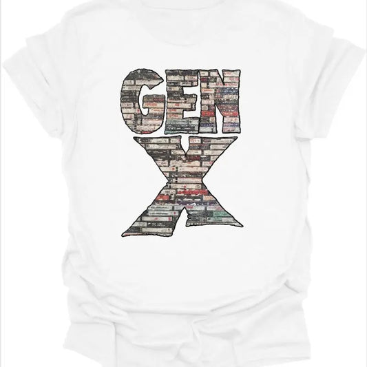 Gen X, 80s Rock Cassettes, Gen X Cassettes Shirt, Retro Gen X T-Shirt, 80's Vibe Tee, Concert Tee, Trending Shirt, Generation X T-Shirt, Unisex T-shirt for Men and Women Classic Cotton