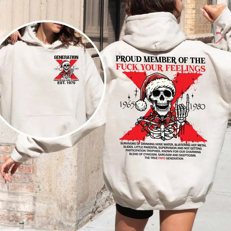 Generation X Custom Year T-Shirt - 100% Cotton Classic Holiday Top for Men - Stylish Love Sweatshirt Hoodie Full Sizes, For Men Menswear Collar