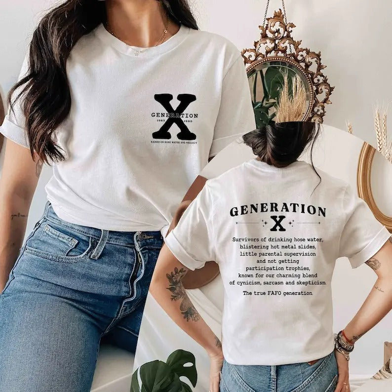 Generation X Gen Shirt, Raised On Hose Water And Neglect T-Shirt, Funny Hose Water Shirt, Sarcastic Generation T-Shirt, Raised Neglect