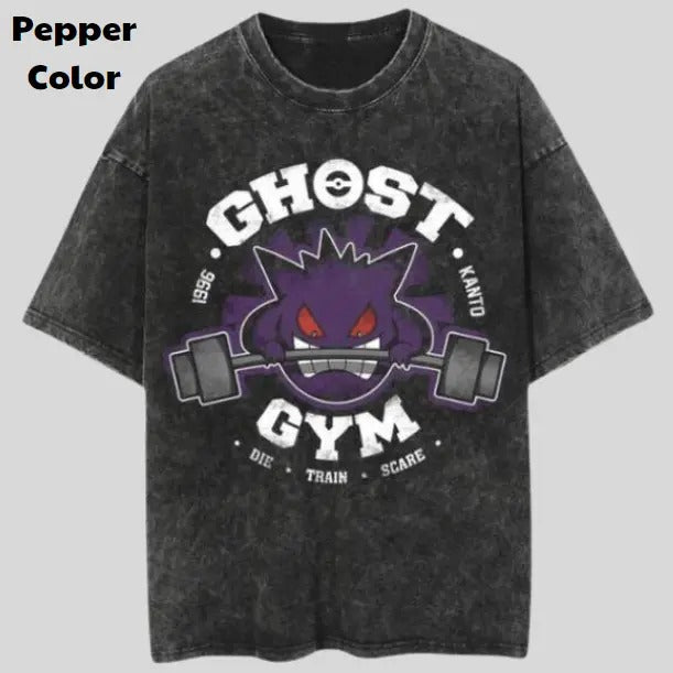 Gengar Gym Ghost Vintage Tee, Gengar T-Shirt, Pokemon Graphic Tees, Unisex Anime Shirt, Sweatshirt, Gym Shirt Menswear Womenswear Streetwear