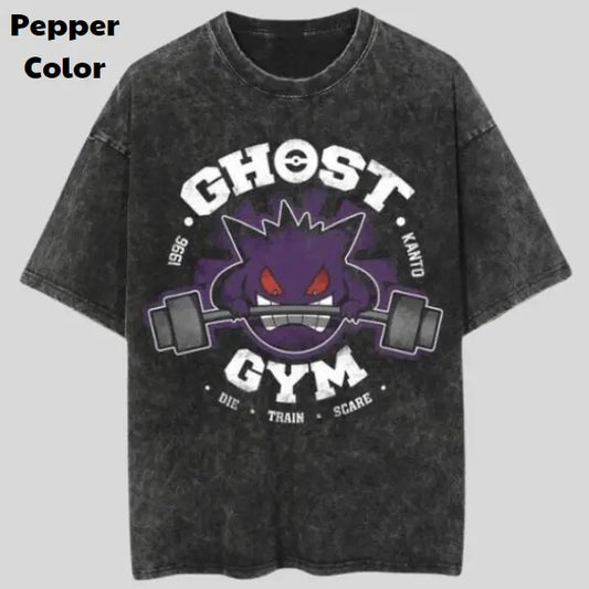 Gengar Gym Ghost Vintage Tee, Gengar T-Shirt, Pokemon Graphic Tees, Unisex Anime Shirt, Sweatshirt, Gym Shirt Menswear Womenswear Streetwear