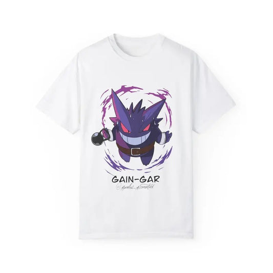 Gengar Gym Tee, Power-Up Pokemon Shirt, Pokemon Graphic Tee, Unisex T-Shirt, Vintage Graphic Tee Anime, Gift Pokemon Fans Cotton Menswear Top