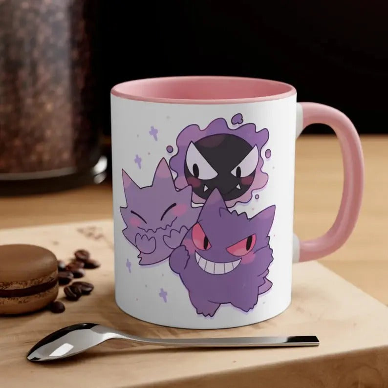 Gengar Mug, Pokemon Mug, Anime Mug, Anime Coffee Cup, Cute Mug, Gift Mug, Kawaii Gifts, Anime Gifts, Anime Mug, Cute Anime Gift, Manga, Custom Mugs, 11oz
