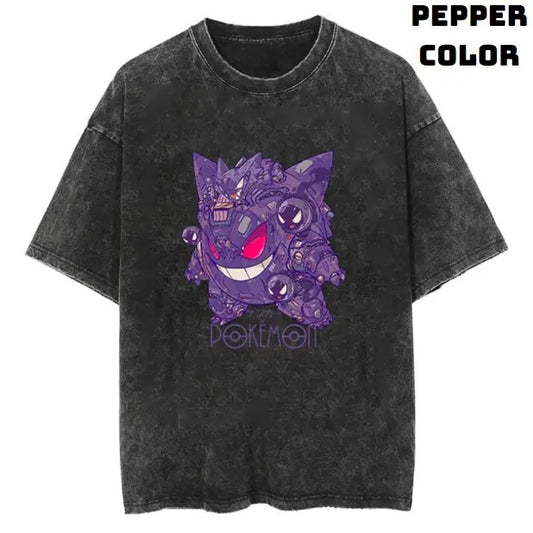 Gengar Planet Vintage Tee, Gengar Shirt, Pokemon Shirt, Pokemon Merch, Pokemon Gengar Shirt, Ghostly Gengar, Funny Halloween Shirt, Anime Manga Shirt, Graphic Tee Shirt, Unisex T-Shirt, Gift For Fan Pokemon, Halloween Gifts Top Menswear