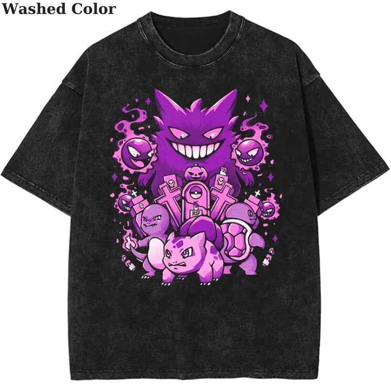 Gengar Squal Shirt, Hauter Shirt, Pokemon Shirt, Pokemon Stuff, Anime shirts, Shirt gift for men Top menswear