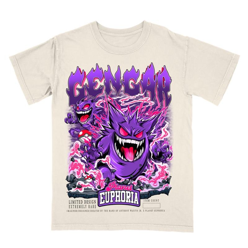 Gengar TEE  | VINTAGE TEE GRAPHIC T-SHIRT | GIFT FOR FAN