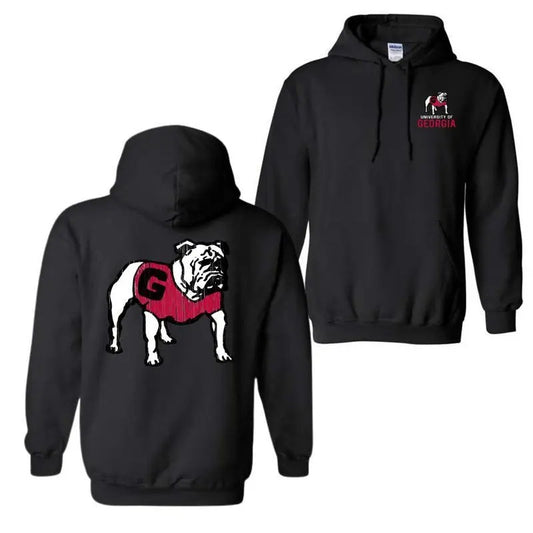 Georgia Bulldogs Vintage Logo Hoodie, For Men And Women