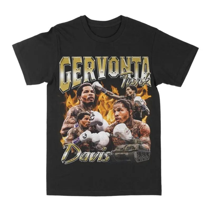 Gervonta "Tank" Davis Graphic Tee T-Shirt - Vintage Bootleg Menswear Top