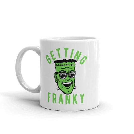 Getting Franky Mug Funny Halloween Monster Graphic Novelty Coffee Cup-11oz Funny Coffee Mugs Ceramic Printed Drinkware Cup