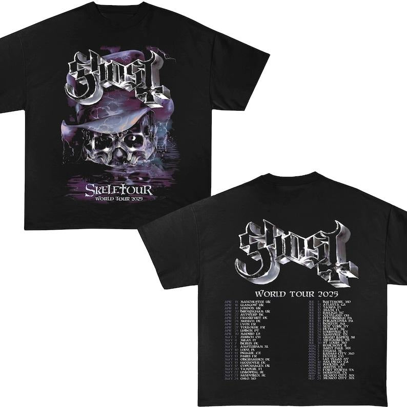 Gh0st World Tour 2025 Fan Gift, Skeletour World Tour Tee, Gh0st World Tour Shirt, Fan Shirt