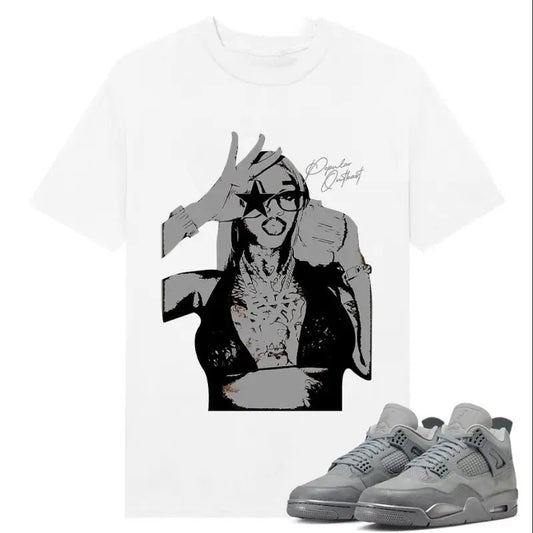 Ghetto Superstar Sexy Redd Graphic T-Shirt, Shirt To Match Jordan 4 Paris Wet Cement, Shirt to matching Sneaker