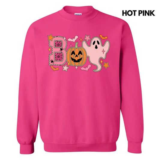 Ghostly Pink BOO Sweatshirt 'NLB'