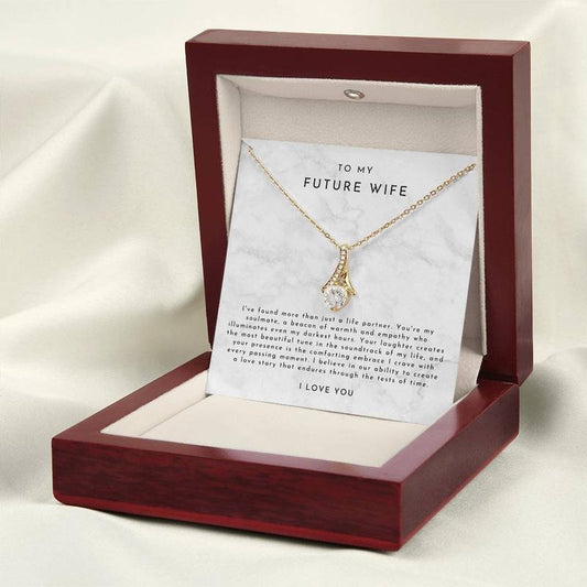 Gift For Future Wife, Future Wife Christmas Gift, Love Necklace With Message Card, Gift For Wife, Necklace With Gift Box, Valentine Gifts, Necklace Box, Gifts For Valentines Day