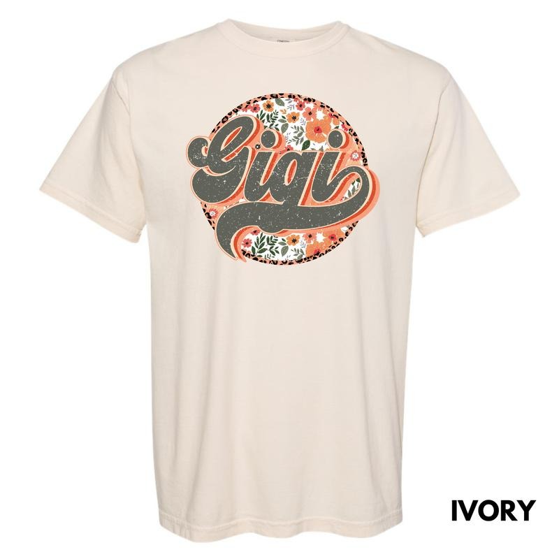 Gigi Flower Mix Comfort Colors T-Shirt 'NLB'
