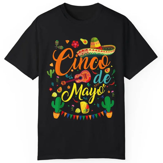 Gildan Funny Mexican Shirt - Party 5 De Mayo Men Women Casual Crew Neck Medium 100% Cotton 100% Ethical Cotton - Classic